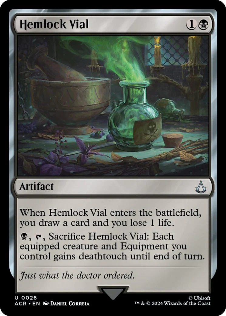 Hemlock Vial (ACR-026) - Assassin's Creed Foil [Uncommon]