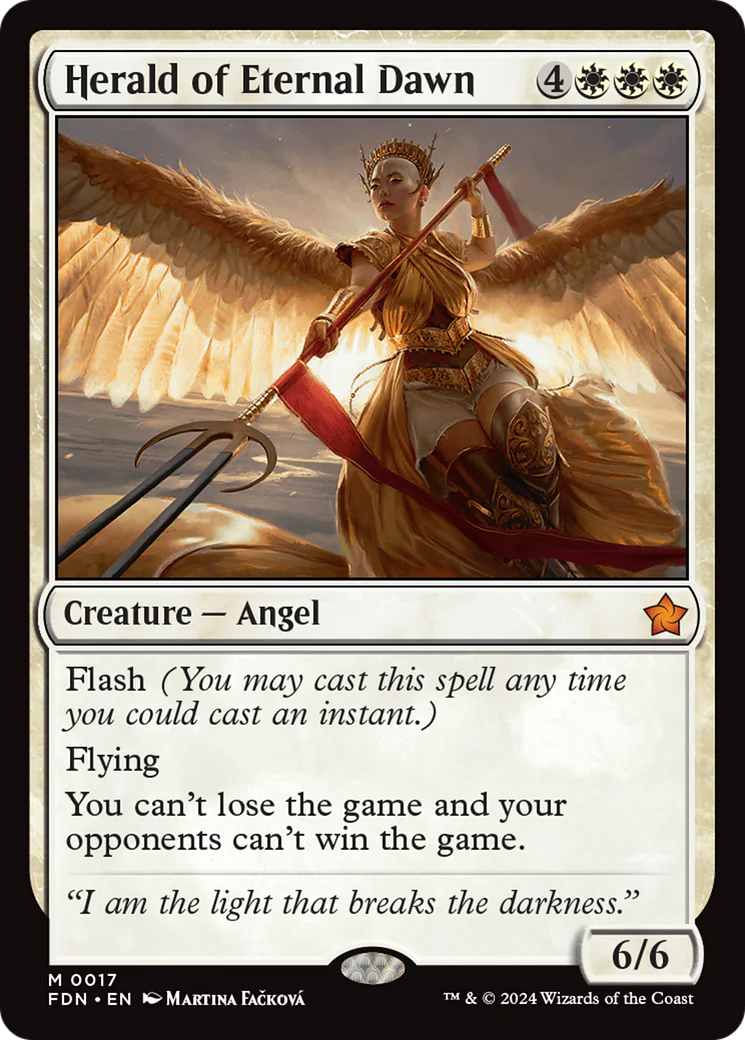 Herald of Eternal Dawn (FDN-017) - Foundations Foil [Mythic]