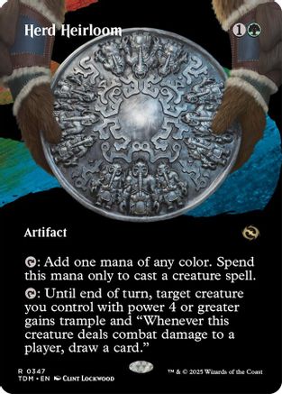Herd Heirloom (Borderless) (TDM-347) - Tarkir: Dragonstorm Foil [Rare]