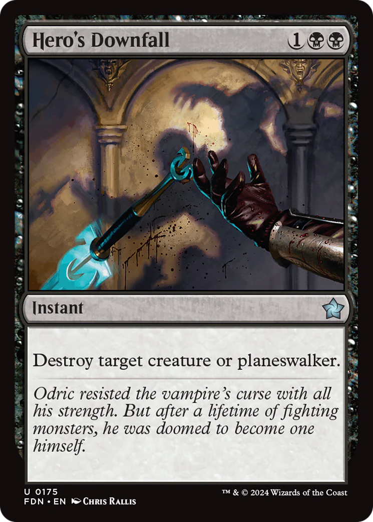 Hero's Downfall (FDN-175) - Foundations [Uncommon]
