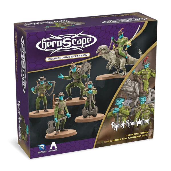Heroscape: Chain Gruts & Ramosaur Rider Common Army Expansion