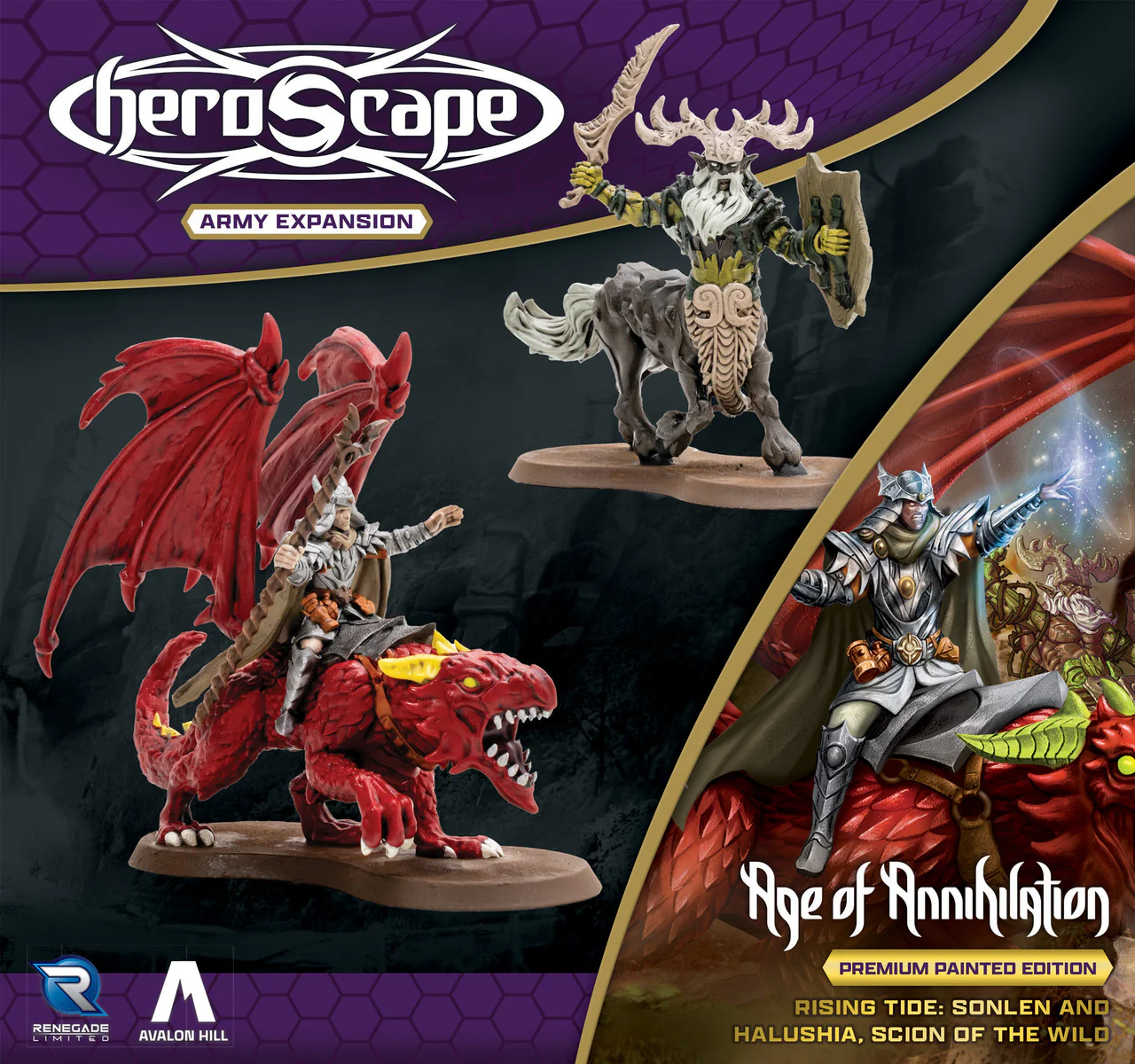 Heroscape: Rising Tide – Sonlen and Halushia, Scion of the Wild Army Expansion - Image 2