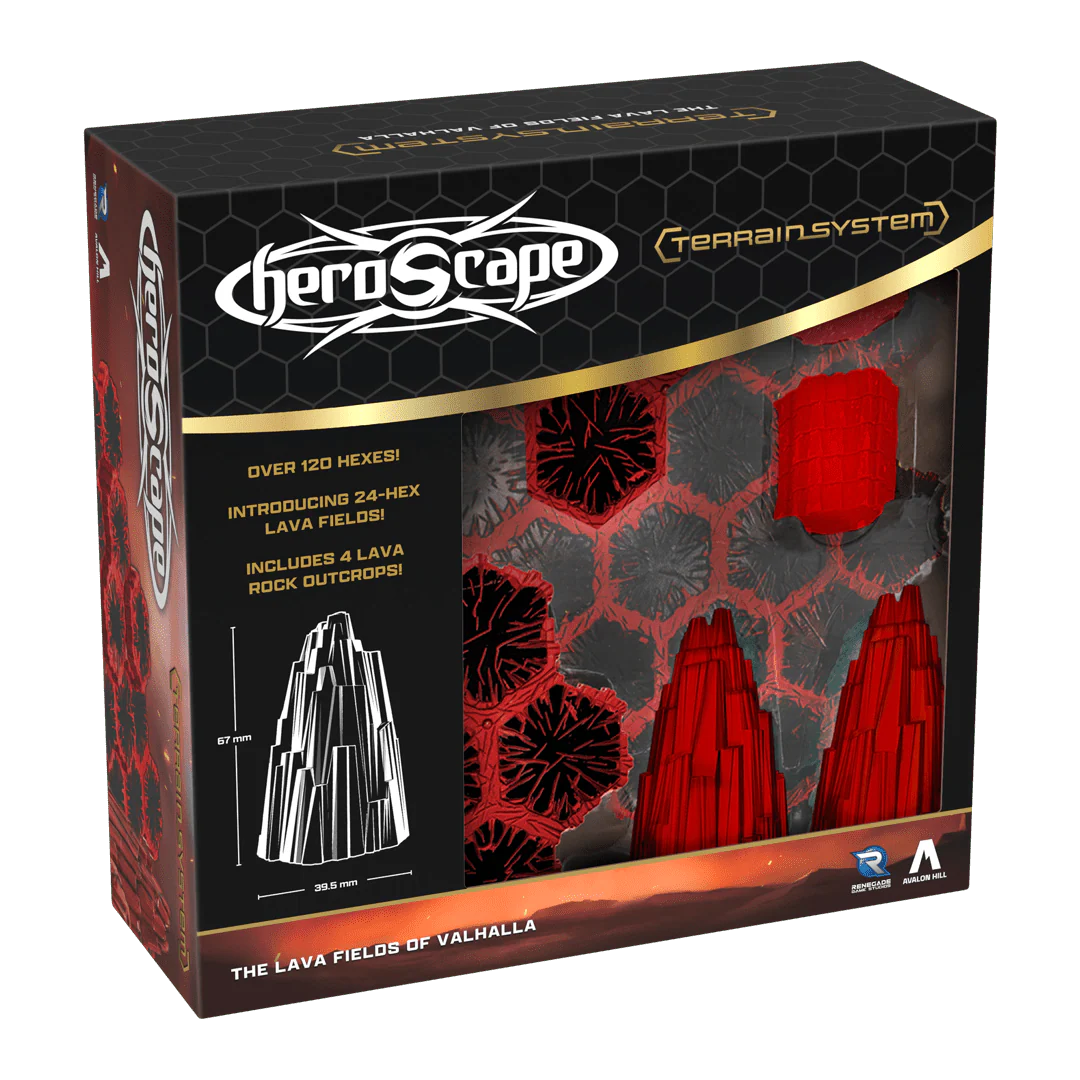 Heroscape: The Lava Fields of Valhalla Terrain Expansion (Unpainted)