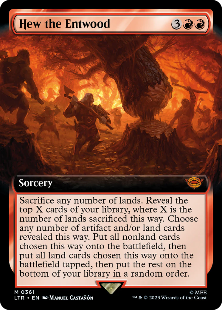 Hew the Entwood (LTR-361) - The Lord of the Rings: Tales of Middle-earth: (Extended Art) [Mythic]