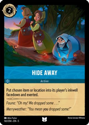 Hide Away (163/204) - Shimmering Skies Cold Foil [Uncommon]
