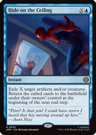 Hide on the Ceiling (SPM-032) - Marvel's Spider-Man Foil [Rare]
