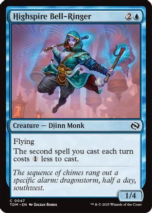 Highspire Bell-Ringer (TDM-047) - Tarkir: Dragonstorm Foil [Common]