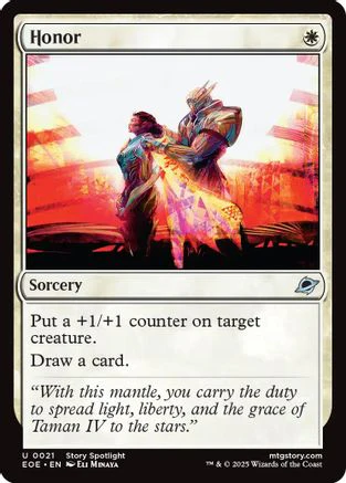Honor (EOE-021) - Edge of Eternities [Uncommon]