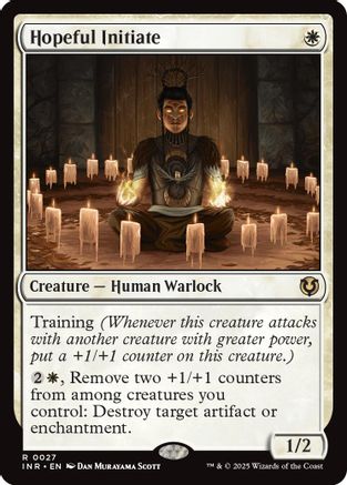 Hopeful Initiate (INR-027) - Innistrad Remastered Foil [Rare]