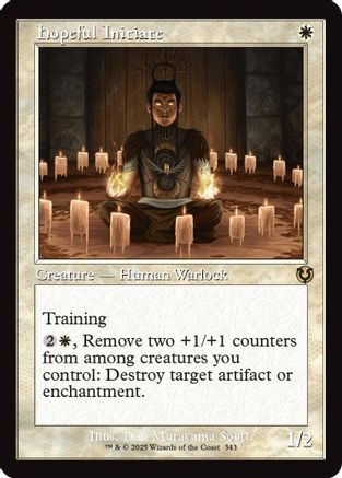 Hopeful Initiate (Retro Frame) (INR-343) - Innistrad Remastered Foil [Rare]