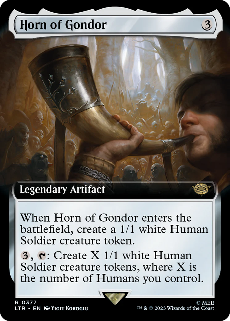 Horn of Gondor (LTR-377) - The Lord of the Rings: Tales of Middle-earth: (Extended Art) [Rare]