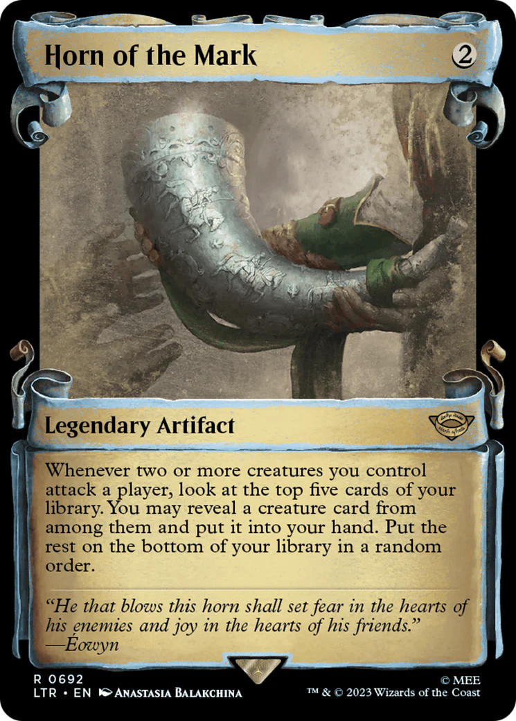 Horn of the Mark (LTR-692) - The Lord of the Rings: Tales of Middle-earth: (Showcase) Scroll Foil [Rare]