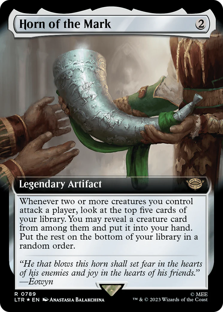 Horn of the Mark (LTR-789) - The Lord of the Rings: Tales of Middle-earth: (Extended Art) Surge Foil [Rare]