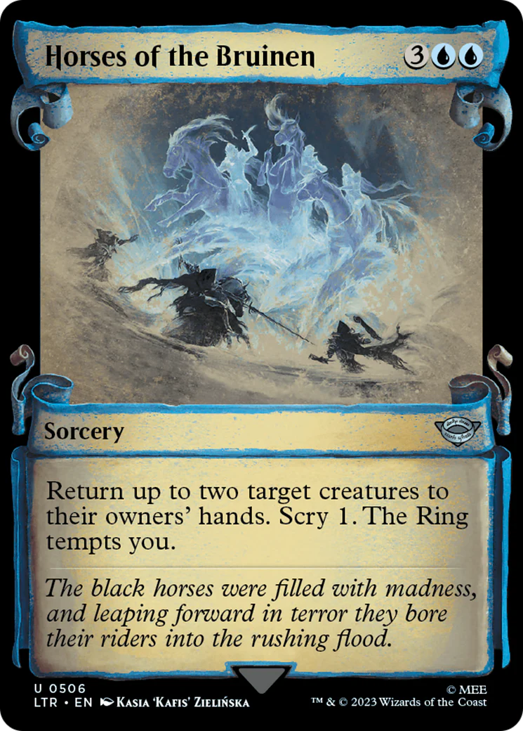Horses of the Bruinen (LTR-506) - The Lord of the Rings: Tales of Middle-earth: (Showcase) Scroll Foil [Uncommon]