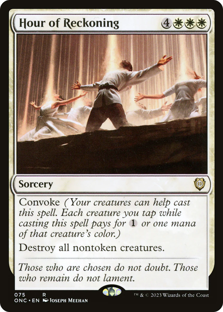 Hour of Reckoning (ONC-075) - Phyrexia: All Will Be One Commander [Rare]