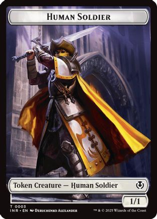 Human Soldier (0003) // Clue Double-Sided Token (INR-3 // 22) - Innistrad Remastered Foil [Token]