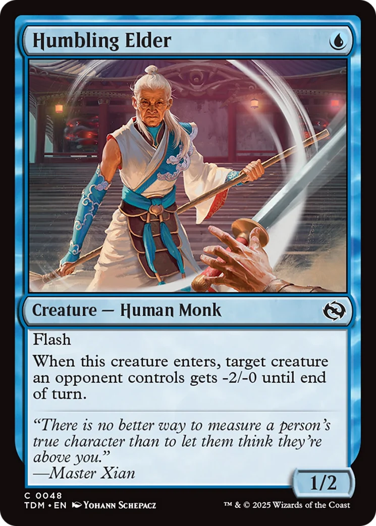Humbling Elder (TDM-048) - Tarkir: Dragonstorm [Common]
