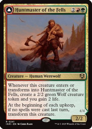 Huntmaster of the Fells // Ravager of the Fells (INR-241) - Innistrad Remastered Foil [Rare]