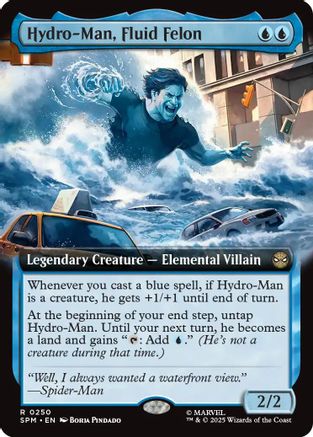 Hydro-Man, Fluid Felon (Extended Art) (SPM-250) - Marvel's Spider-Man [Rare]