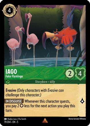 Iago - Fake Flamingo (79/204) - Shimmering Skies Cold Foil [Rare]