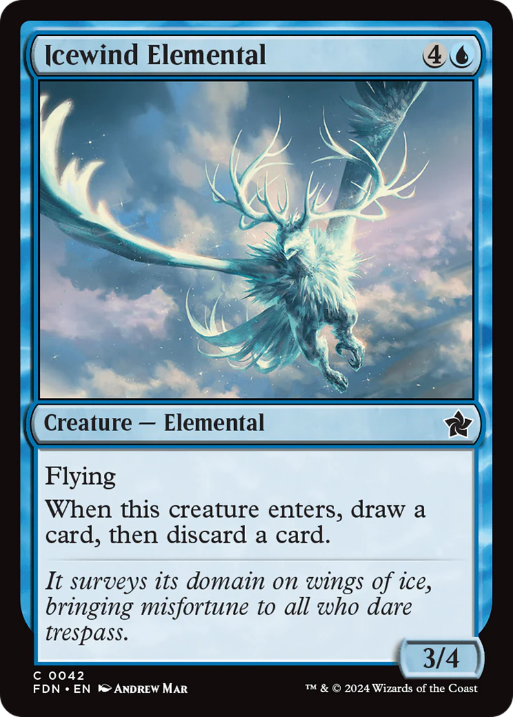 Icewind Elemental (FDN-042) - Foundations [Common]