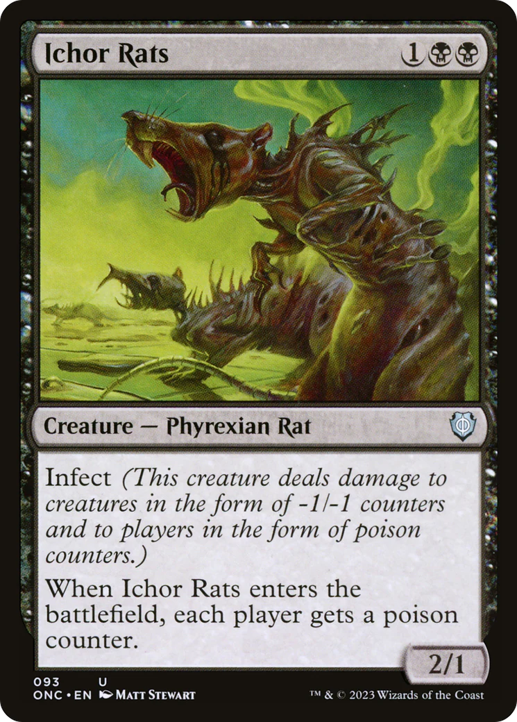 Ichor Rats (ONC-093) - Phyrexia: All Will Be One Commander [Uncommon]