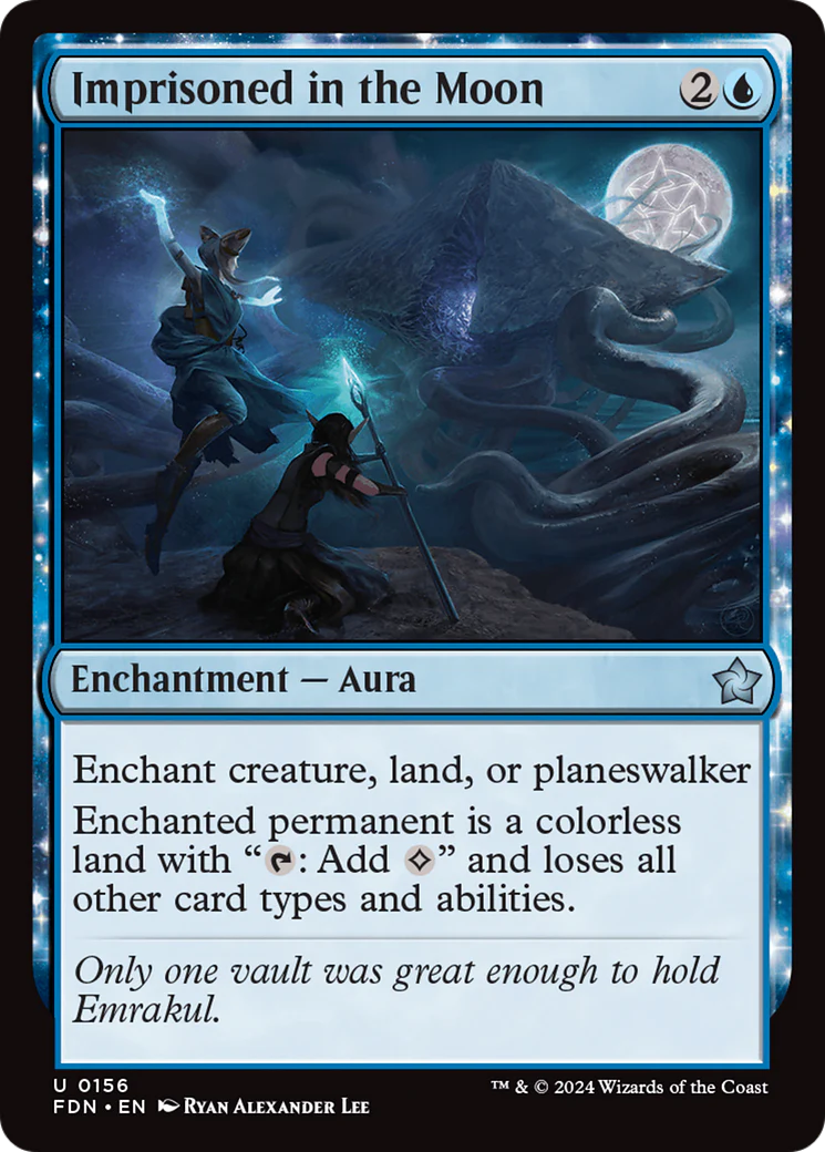 Imprisoned in the Moon (FDN-156) - Foundations Foil [Uncommon]