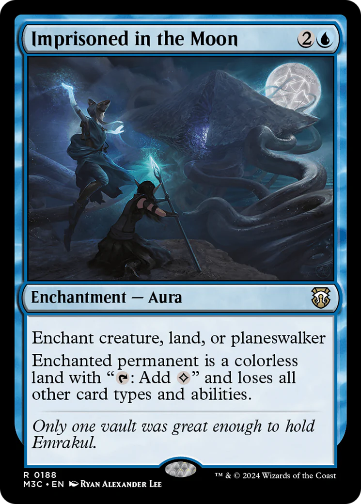 Imprisoned in the Moon (M3C-188) - Modern Horizons 3 Commander Foil [Rare]