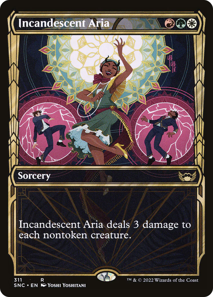 Incandescent Aria (SNC-311) - Streets of New Capenna: (Showcase) [Rare]