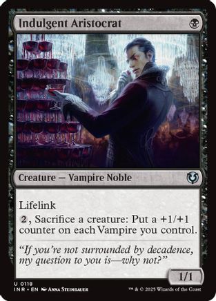 Indulgent Aristocrat (INR-118) - Innistrad Remastered Foil [Uncommon]