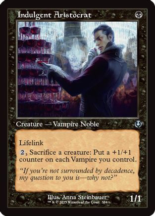 Indulgent Aristocrat (Retro Frame) (INR-384) - Innistrad Remastered [Uncommon]