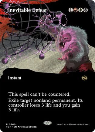Inevitable Defeat (Borderless) (TDM-360) - Tarkir: Dragonstorm [Rare]