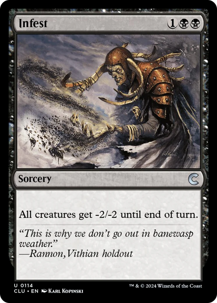 Infest (CLU-114) - Ravnica: Clue Edition [Uncommon]