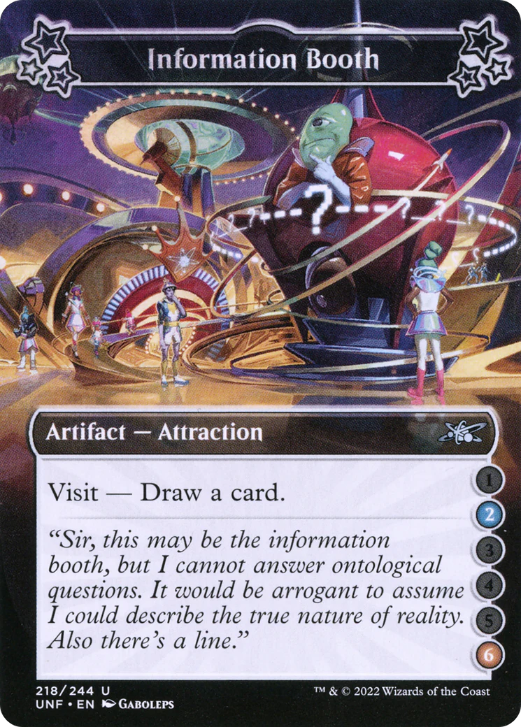 Information Booth (UNF-218A) - Unfinity Foil [Uncommon]
