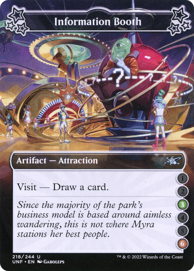 Information Booth (UNF-218B) - Unfinity Foil [Uncommon]