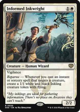 Informed Inkwright (SOS-020) - Secrets of Strixhaven [Rare]