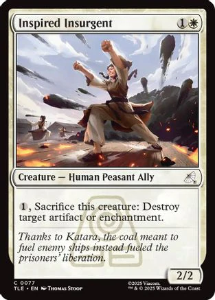 Inspired Insurgent (TLE-077) - Avatar: The Last Airbender: Eternal-Legal [Common]