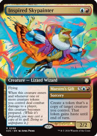 Inspired Skypainter (Extended Art) (SOC-096) - Commander: Secrets of Strixhaven [Rare]