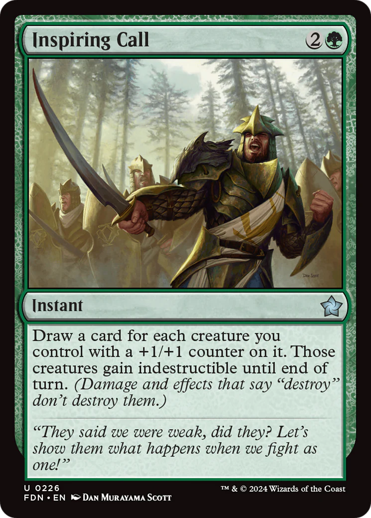 Inspiring Call (FDN-226) - Foundations Foil [Uncommon]
