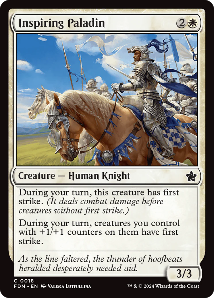 Inspiring Paladin (FDN-018) - Foundations [Common]