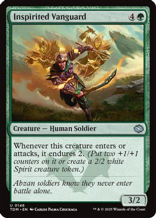 Inspirited Vanguard (TDM-146) - Tarkir: Dragonstorm [Uncommon]
