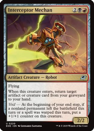 Interceptor Mechan (EOE-220) - Edge of Eternities Foil [Uncommon]