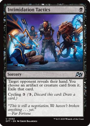 Intimidation Tactics (DFT-092) - Aetherdrift [Uncommon]