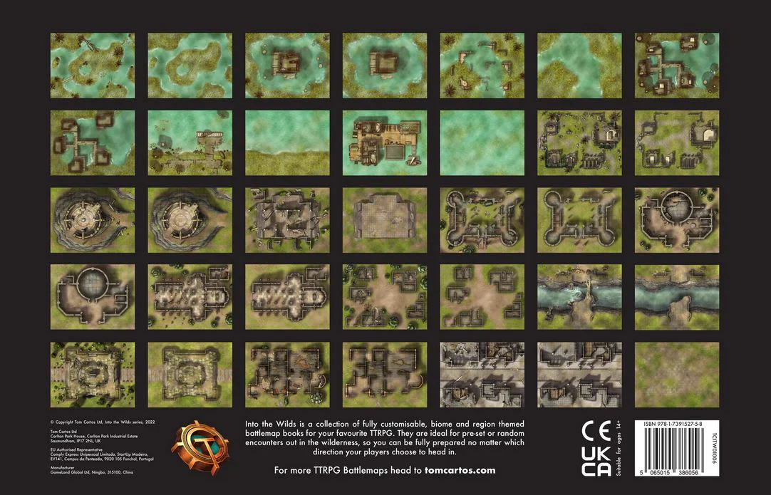 Into the Wilds Battlemap Books - Swamps & Ruins *PRE-ORDER* - Image 2