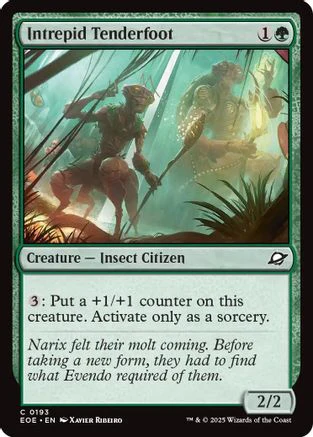 Intrepid Tenderfoot (EOE-193) - Edge of Eternities Foil [Common]