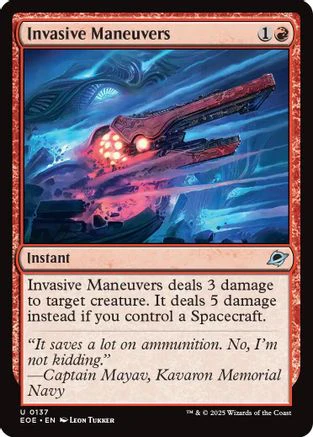Invasive Maneuvers (EOE-137) - Edge of Eternities [Uncommon]