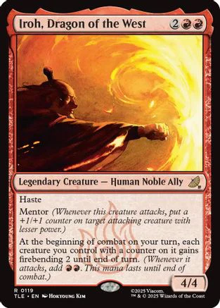 Iroh, Dragon of the West (TLE-119) - Avatar: The Last Airbender: Eternal-Legal Foil [Rare]