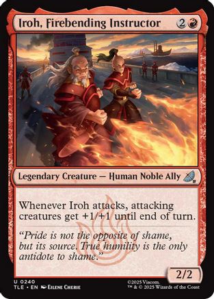 Iroh, Firebending Instructor (TLE-240) - Avatar: The Last Airbender: Eternal-Legal Foil [Uncommon]