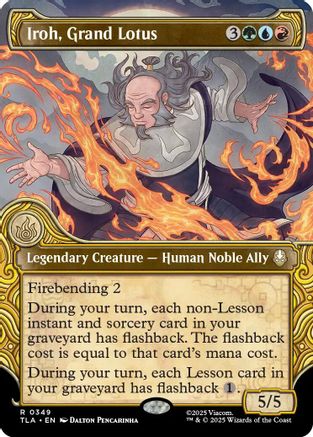 Iroh, Grand Lotus (Showcase) (TLA-349) - Avatar: The Last Airbender Foil [Rare]
