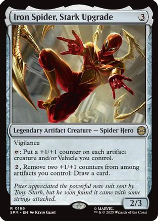 Iron Spider, Stark Upgrade (SPM-166) - Marvel's Spider-Man Foil [Rare]